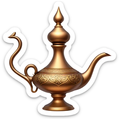 Genie lamp aladdin sticker
