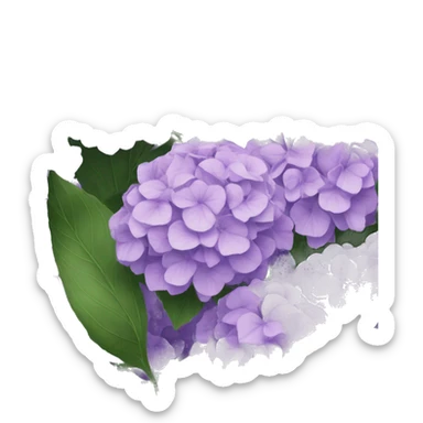 light purple hydrangeas  sticker