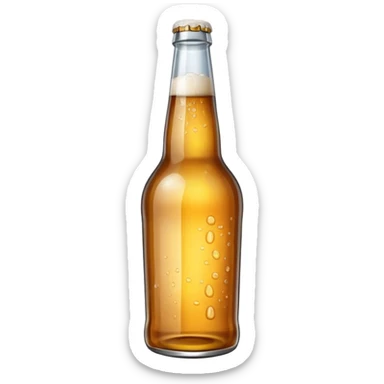 empty beer bottle sticker