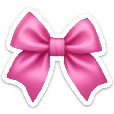 Pretty pink bow sticker