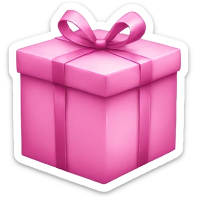 Pink Christmas gift sticker