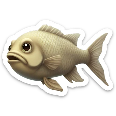 Very old fish sticker