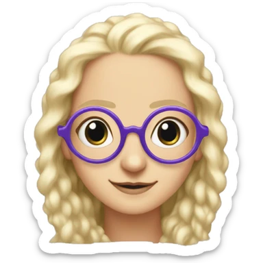 Luna lovegood wearing spectrespecs sticker