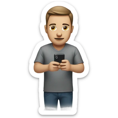 Man FaceTiming  sticker