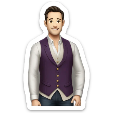 Joseph Gordon-Levitt waistcoat sticker