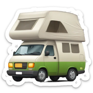 Camping car sticker