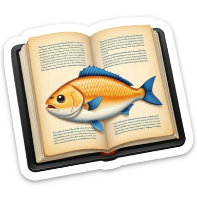 Pull up Fishwife Cookbook graphics sticker