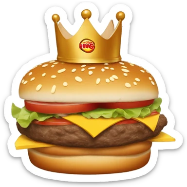Burger king sticker