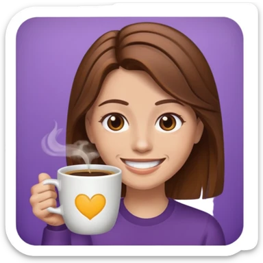twitch emoticon of someone drinking a coffee sticker