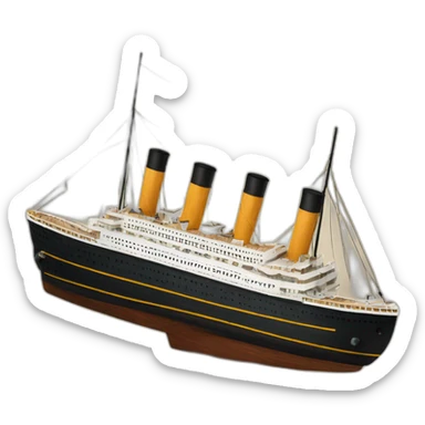 Titanic ship sticker
