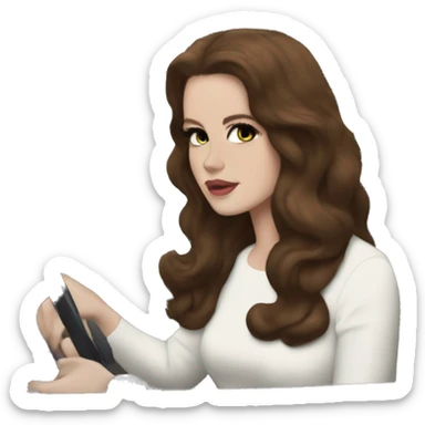 Lana del Rey in a car sticker