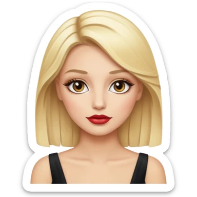 luxury blonde makeup artist  sticker