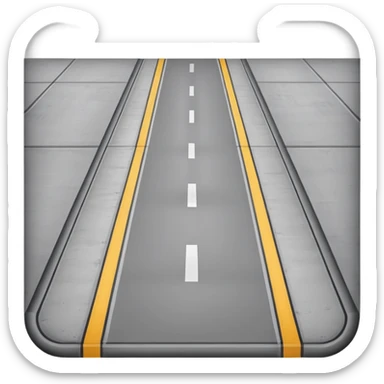 horizontal runway sticker