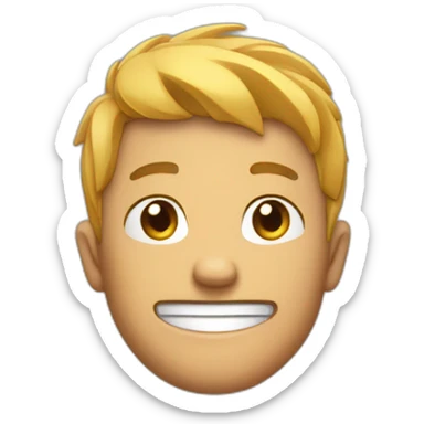 hands up guilty smile sticker