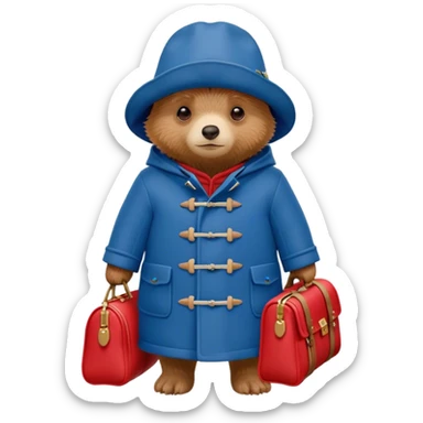 Paddington bear sticker