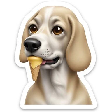 Snoop dog eating ice cream  sticker
