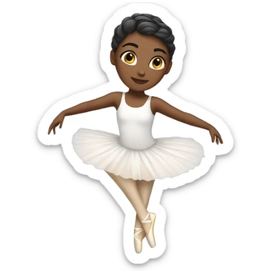 White ballerina sticker