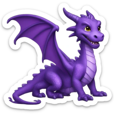 Dragon violet sticker
