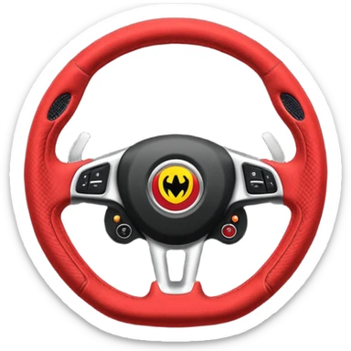 volante de racing de alcantara sticker