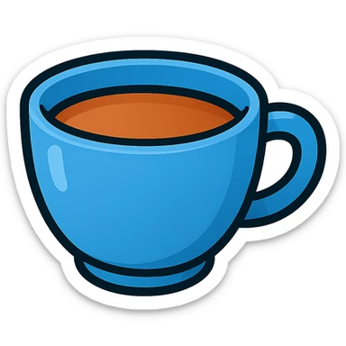 blue teacup emoji sticker