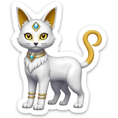 Bastet-Gatomon-Digimon-Fakémon-Pokémon-creature (full body) sticker