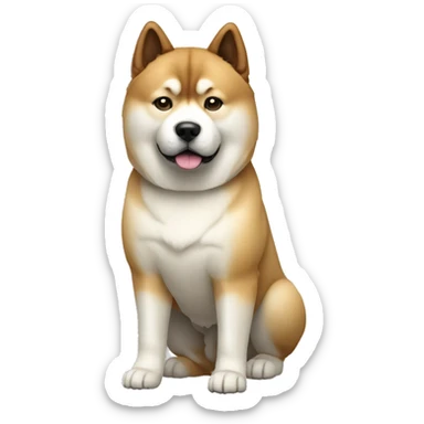 Akita Dog Breed Full Body sticker