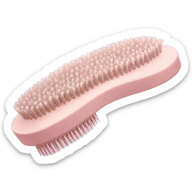 pale pink rococo hair brush sticker