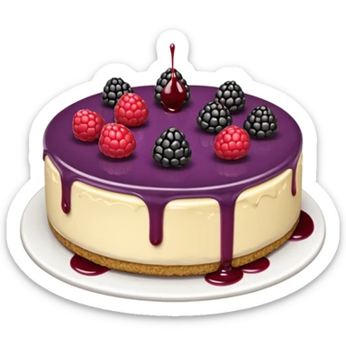 black berry cheese cake  sticker