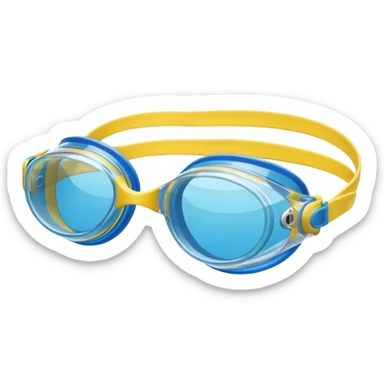 swim goggles sticker