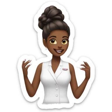 manicure salon sticker