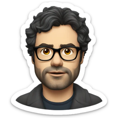 jemaine-clement-with-glasses sticker