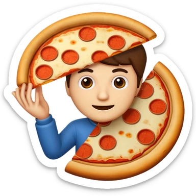 italian emoji person with pizza sticker