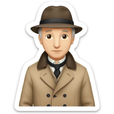 Wliiam wordsworth walking in the countryside sticker