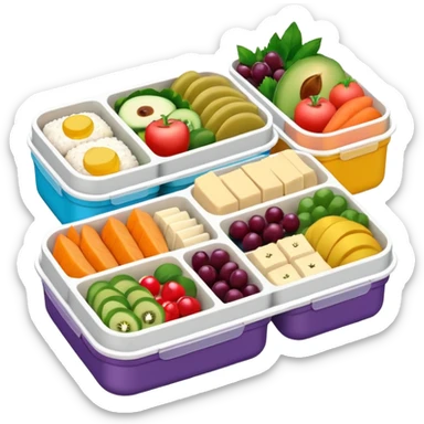 meal prep bento boxes sticker