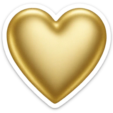 heart gold sticker