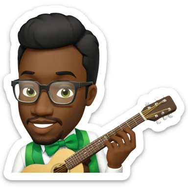 Leprechaun Guitarist sticker