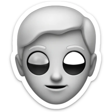 eyeless-noseless-earless-mouthless-colorless sticker