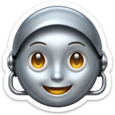 Generate a realistic emoji of AI learning something sticker