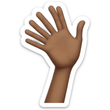 hands hum boy sticker