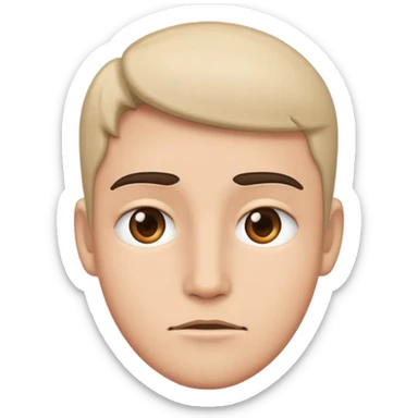 persons face type shit sticker