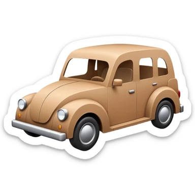 Spin being a cardboard car  sticker