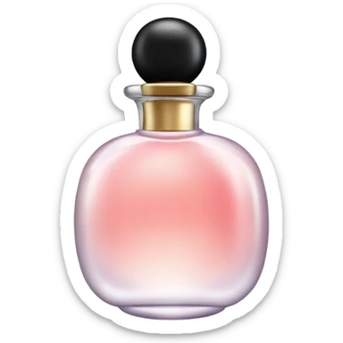 cute perfume emoji with black cap sticker