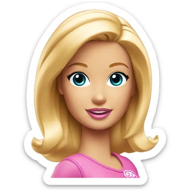 Logo Barbie sticker