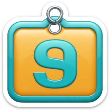 price tag emoji with $19.99, turquoise color sticker