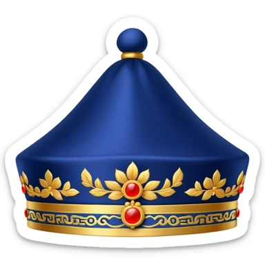 Traditional Chinese hat  sticker