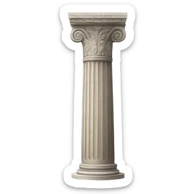 ancient greek column detailed sticker