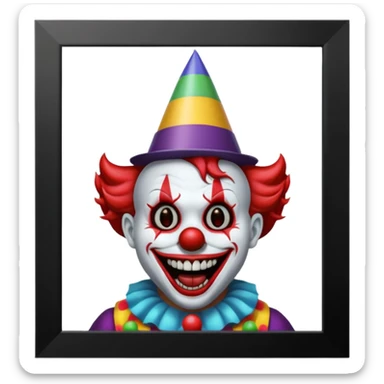 Horror and jok sticker