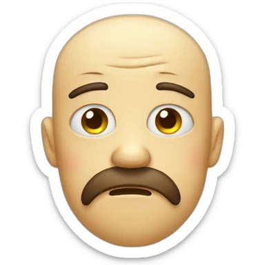 tired face with eyebags sticker