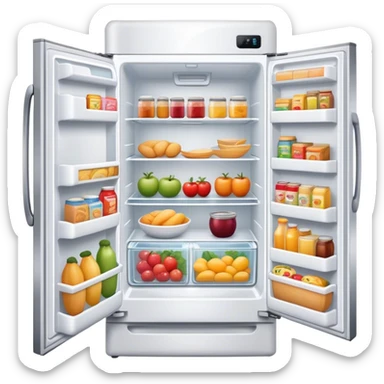 fridge full of fod sticker