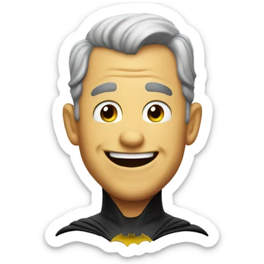 Laughing Emoji Batman sticker